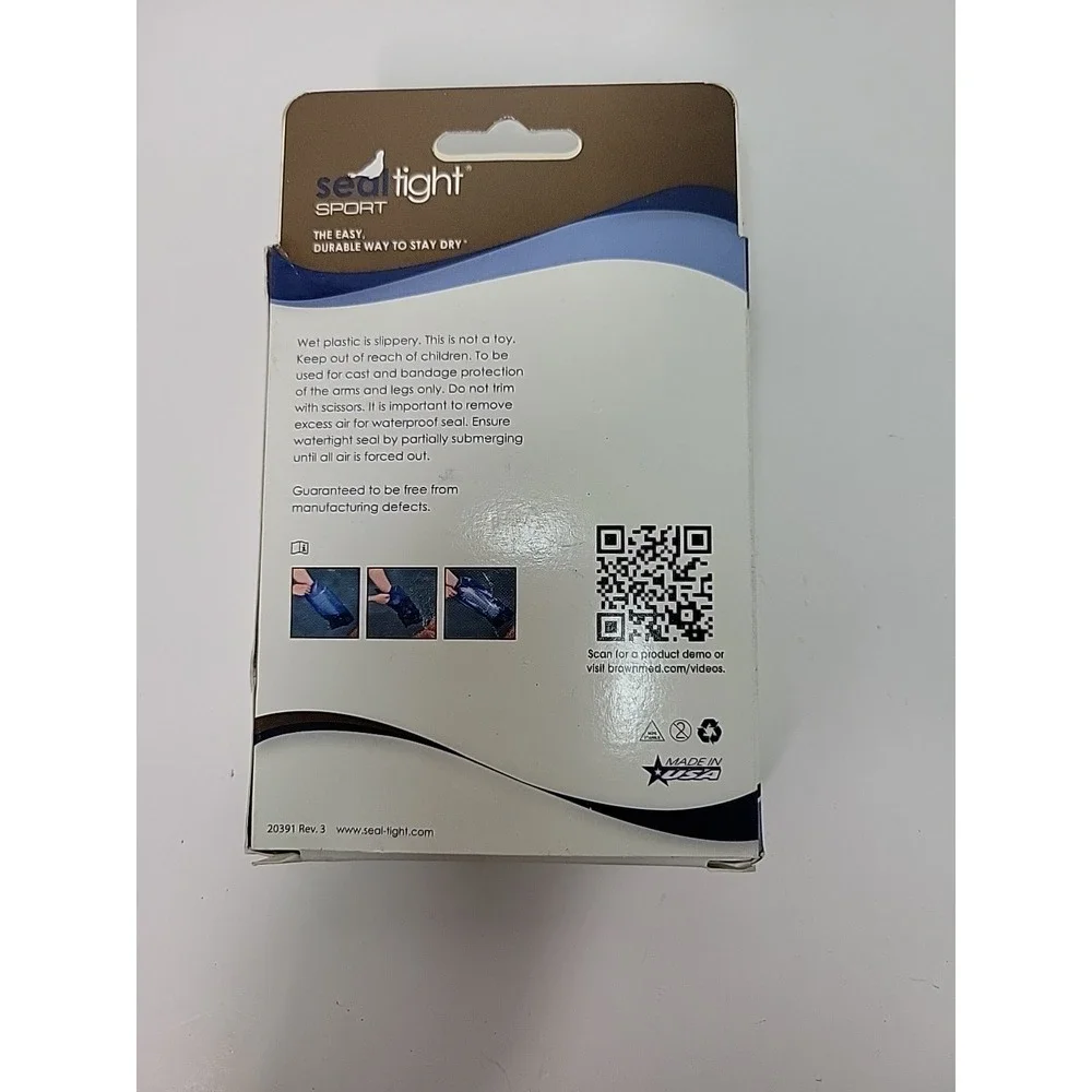Arm‎ Cast Bandage Protector Seal Tight Adult Long 33in Length Blue